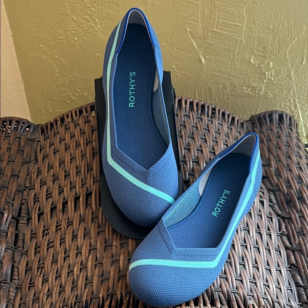 Rothy's Women's Blue and Teal Flats
